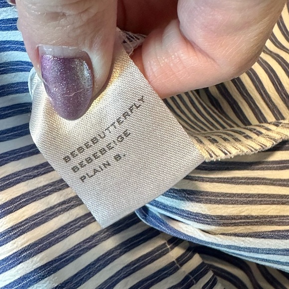 Plain B small blue and white stripe dress - Picture 12 of 15